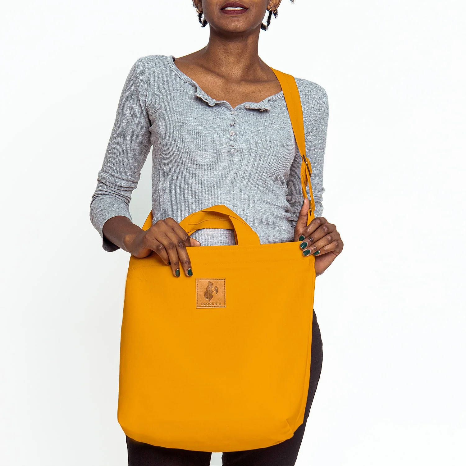 Canvas Carry-All Crossbody Bag for Men & Women | Amani - Image 10