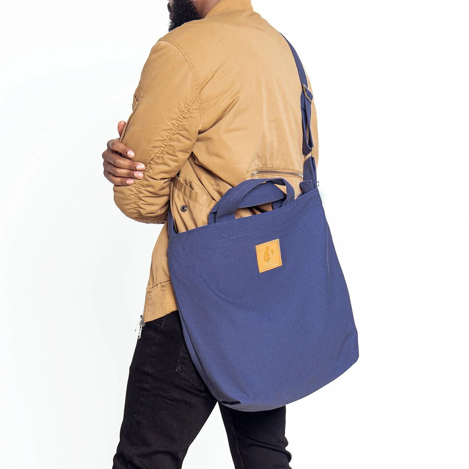 Canvas Carry-All Crossbody Bag for Men & Women | Amani - Image 13