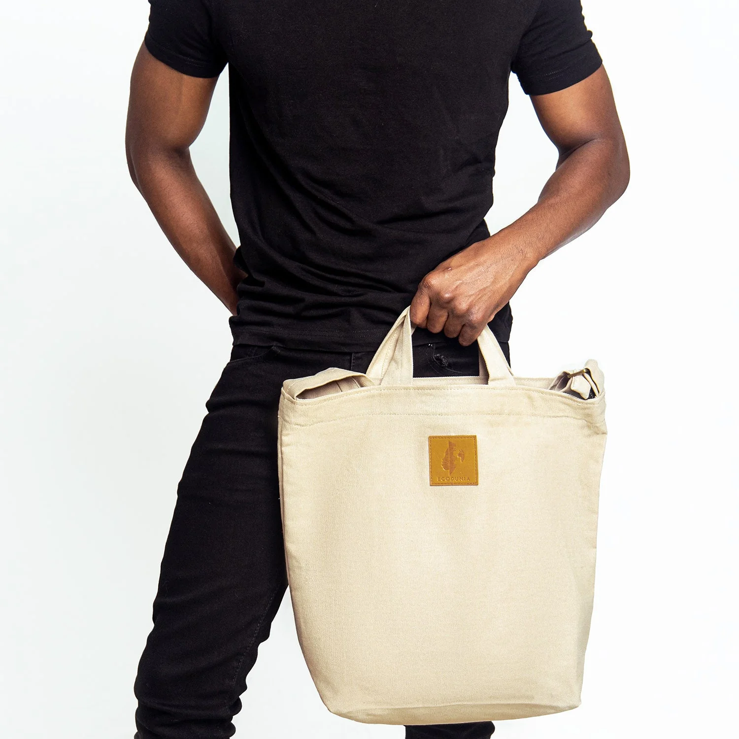 Canvas Carry-All Crossbody Bag for Men & Women | Amani - Image 15