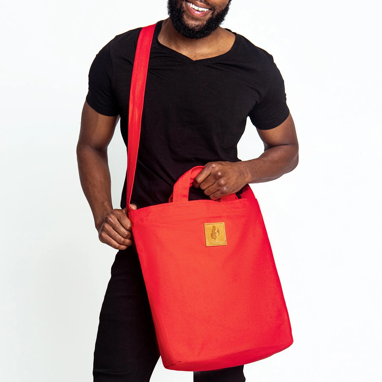 Canvas Carry-All Crossbody Bag for Men & Women | Amani - Image 17