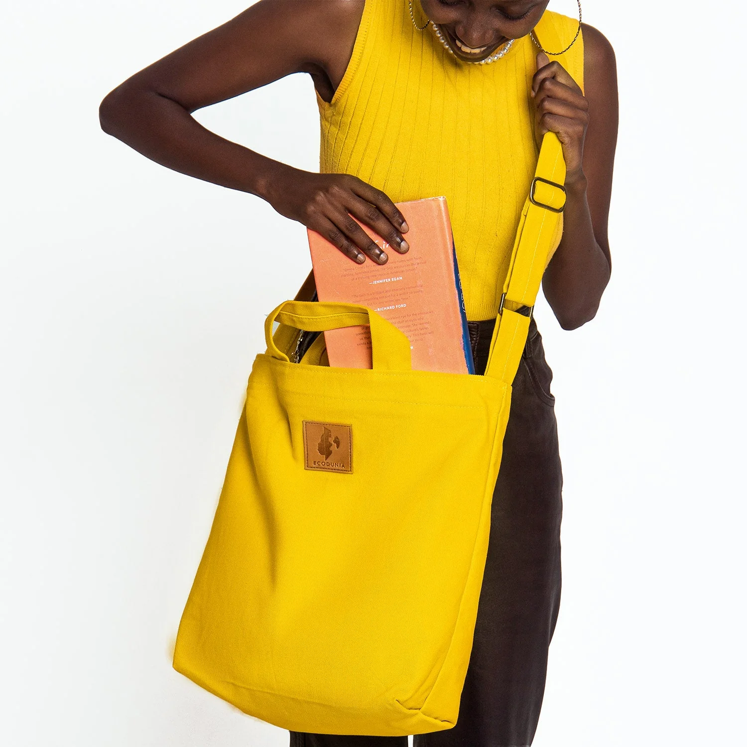 Canvas Carry-All Crossbody Bag for Men & Women | Amani - Image 2