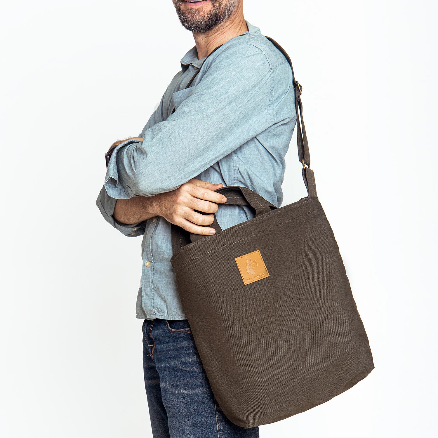 Canvas Carry-All Crossbody Bag for Men & Women | Amani - Image 26