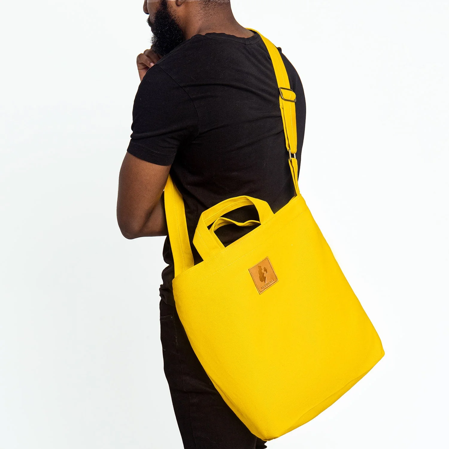 Canvas Carry-All Crossbody Bag for Men & Women | Amani - Image 3