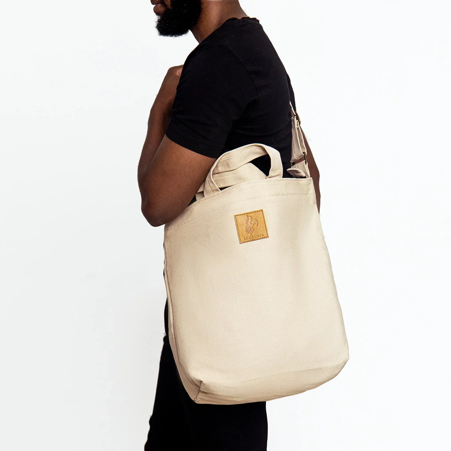 Canvas Carry-All Crossbody Bag for Men & Women | Amani - Image 5