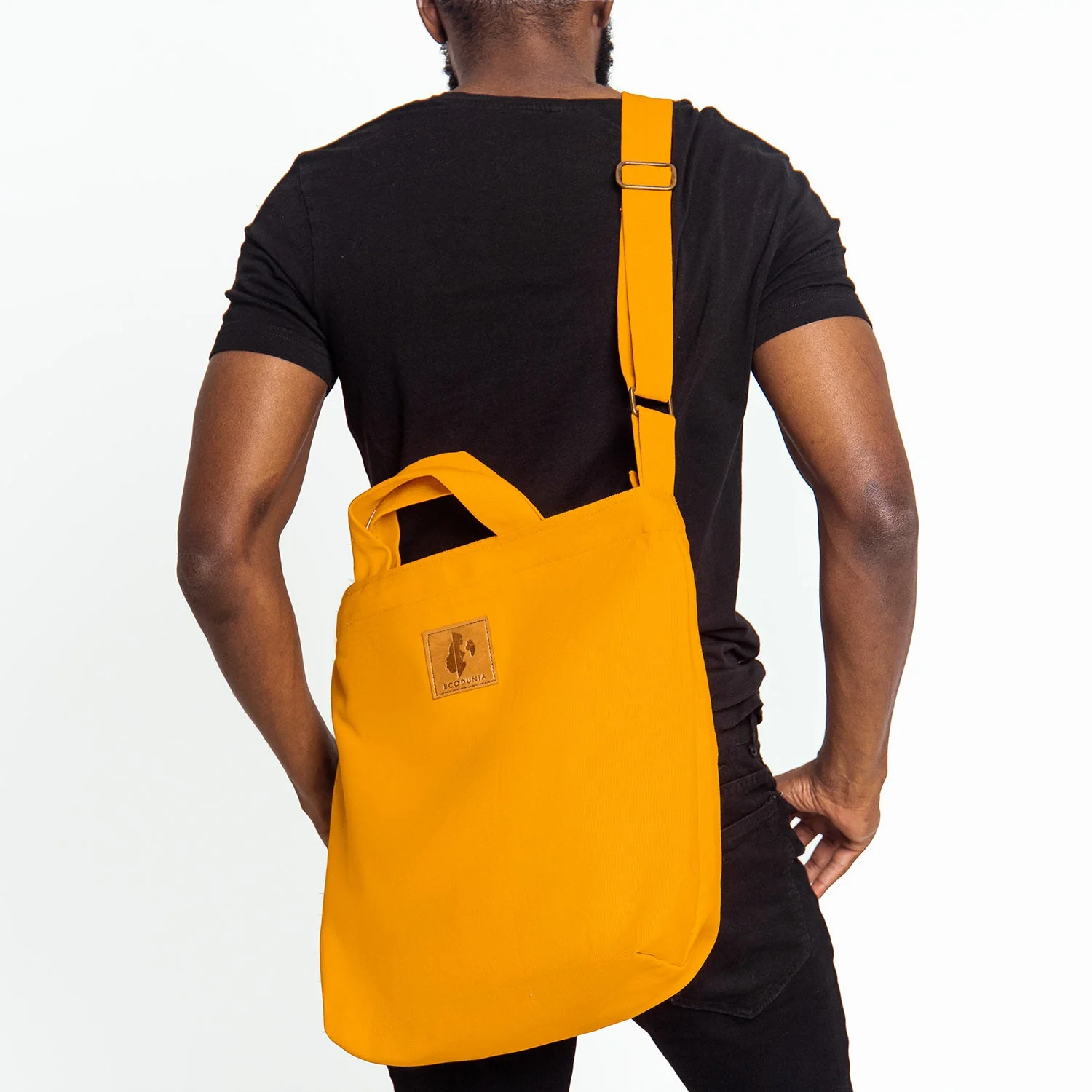 Canvas Carry-All Crossbody Bag for Men & Women | Amani - Image 7