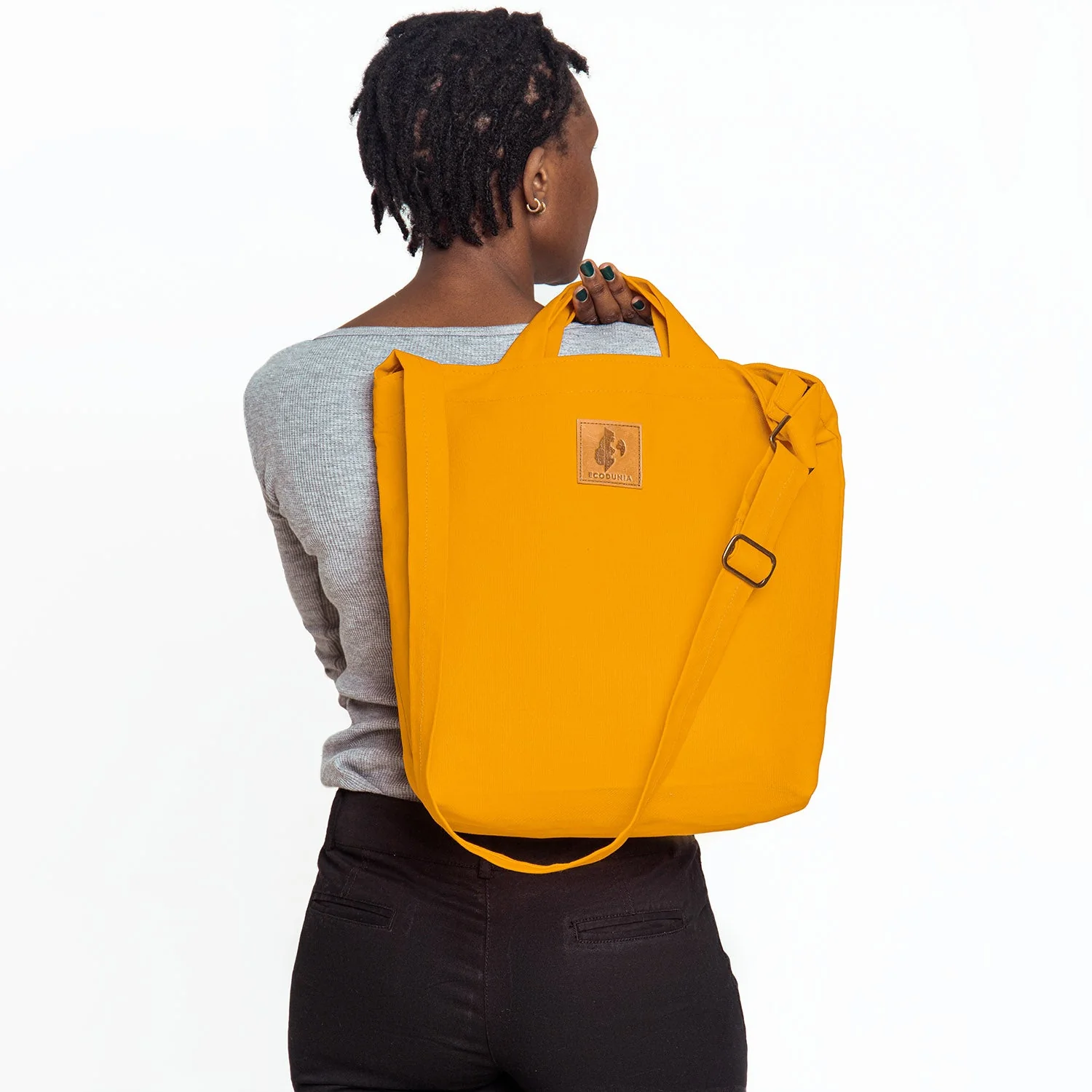 Canvas Carry-All Crossbody Bag for Men & Women | Amani - Image 8