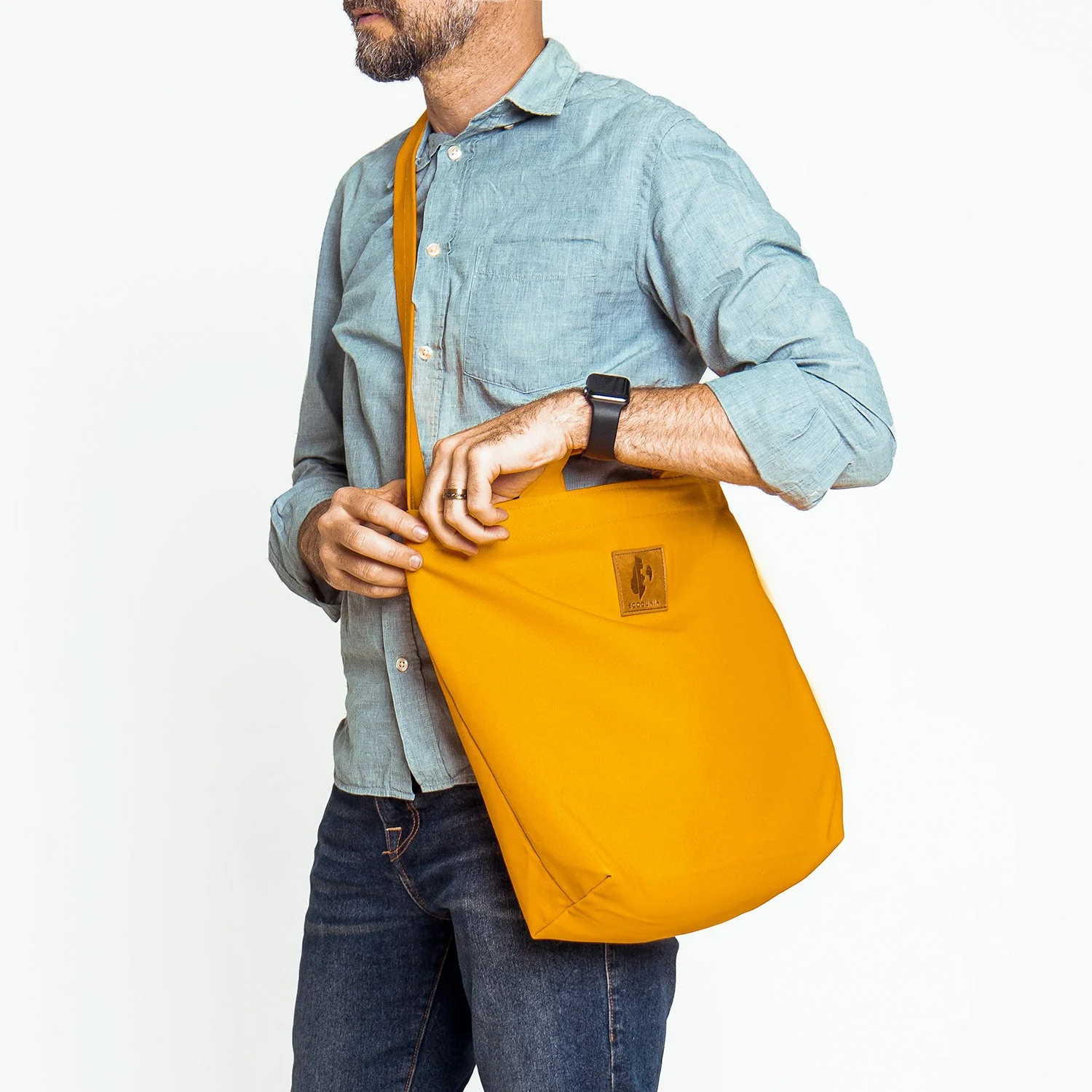 Canvas Carry-All Crossbody Bag for Men & Women | Amani - Image 9