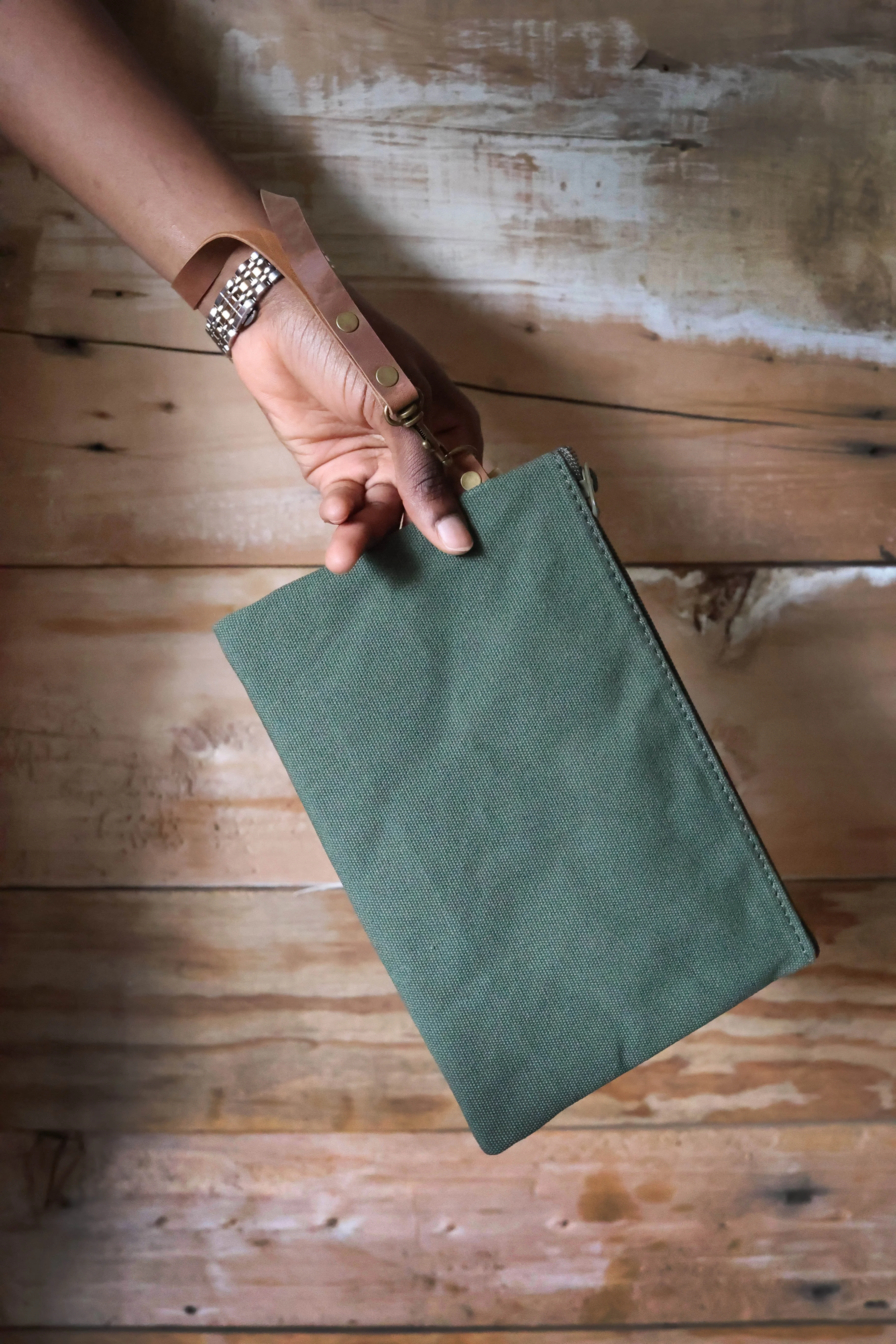 Canvas Clutch/Zippered Pouch - Image 9