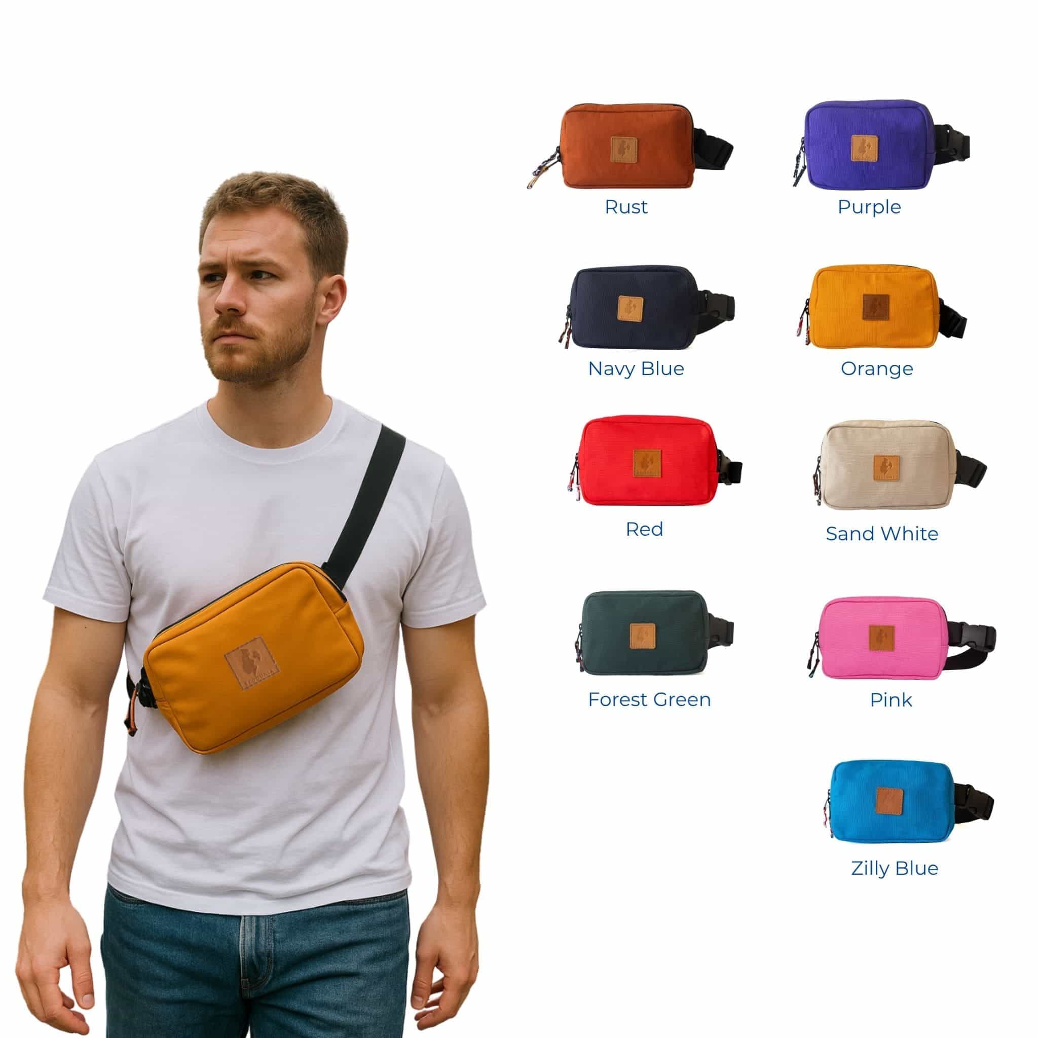 Canvas Crossbody Belt Bag Pouch, The Everywhere Belt Bag 1L - Image 19