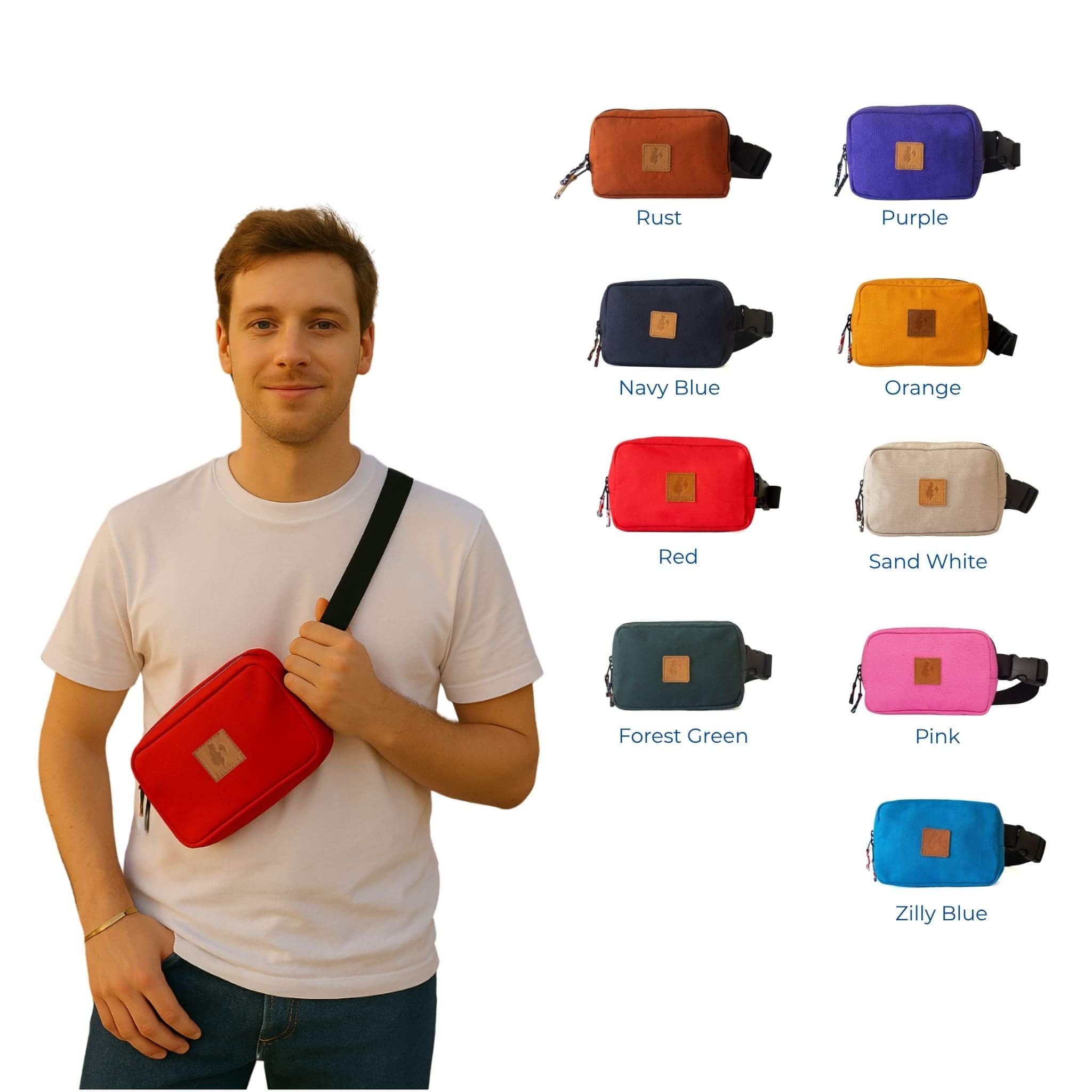 Canvas Crossbody Belt Bag Pouch, The Everywhere Belt Bag 1L - Image 27