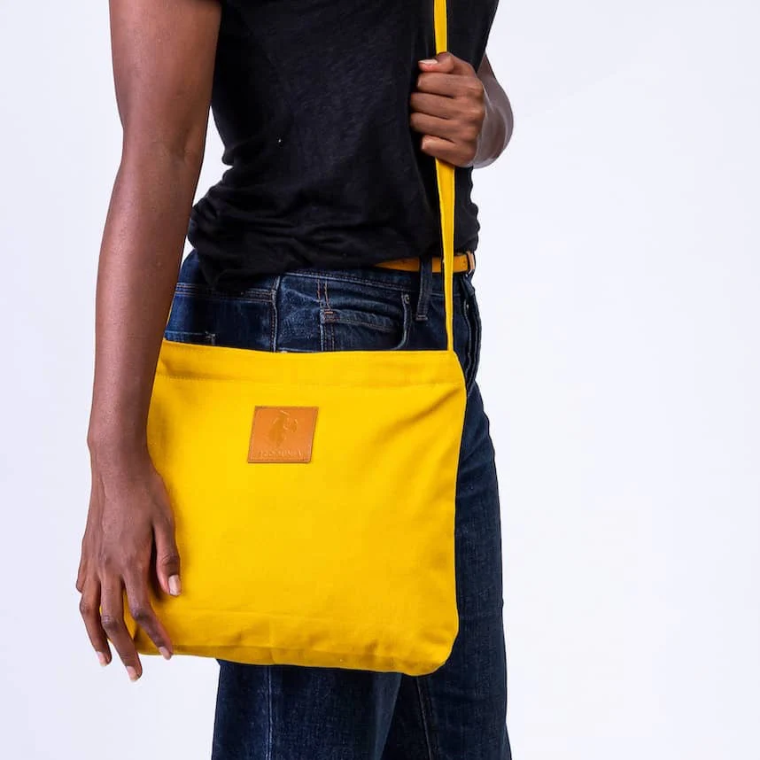 Canvas Mini Crossbody Bag for Men & Women | Amani - Image 10