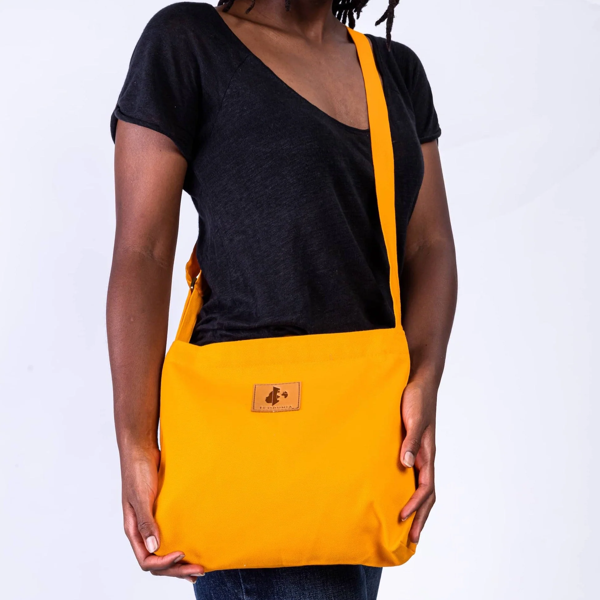 Canvas Mini Crossbody Bag for Men & Women | Amani - Image 11