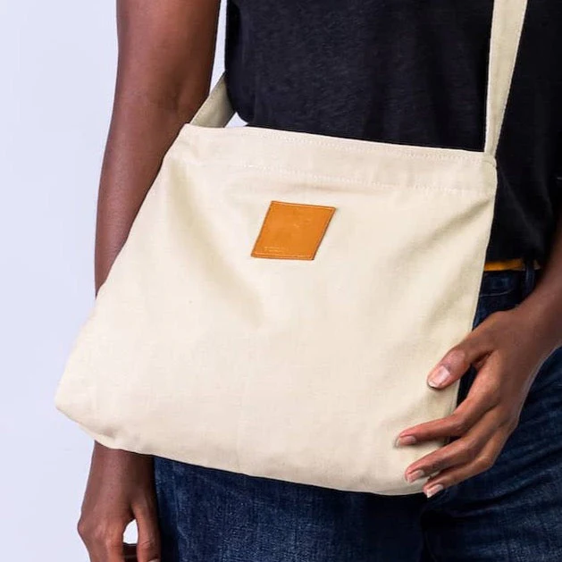 Canvas Mini Crossbody Bag for Men & Women | Amani - Image 17