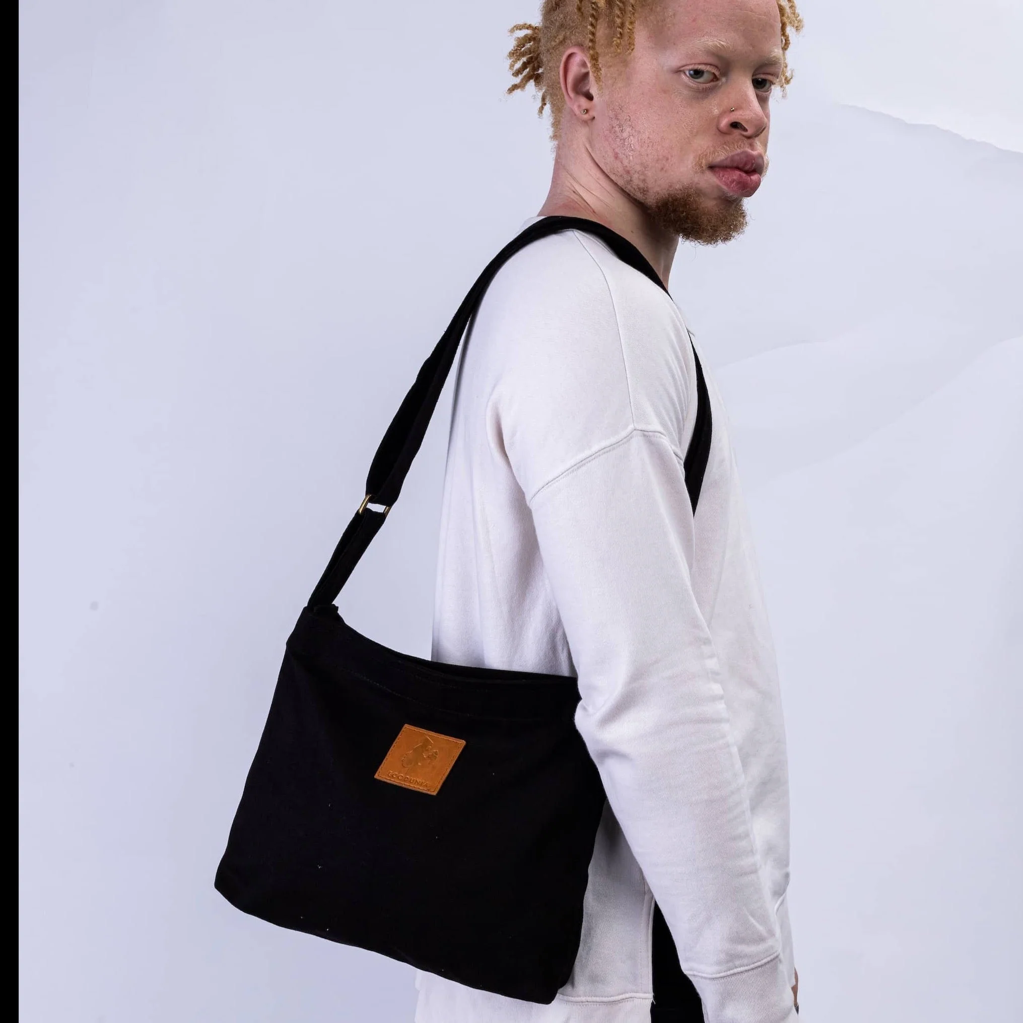 Canvas Mini Crossbody Bag for Men & Women | Amani - Image 26