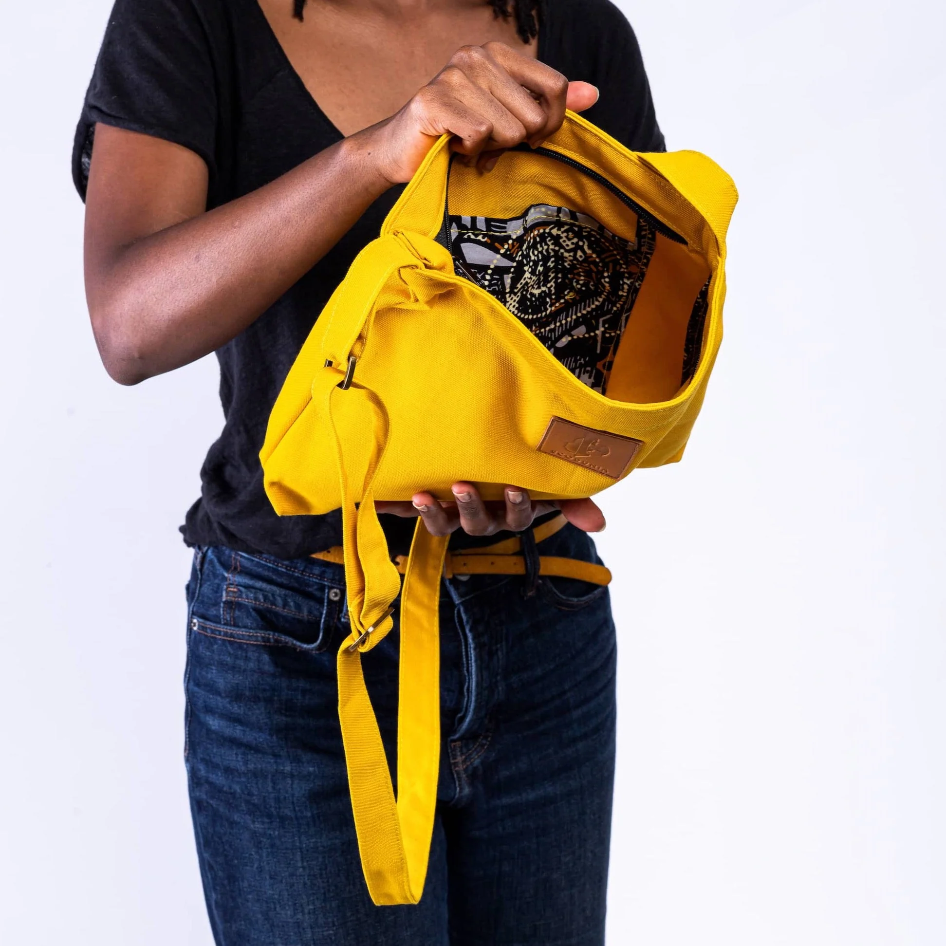 Canvas Mini Crossbody Bag for Men & Women | Amani - Image 6