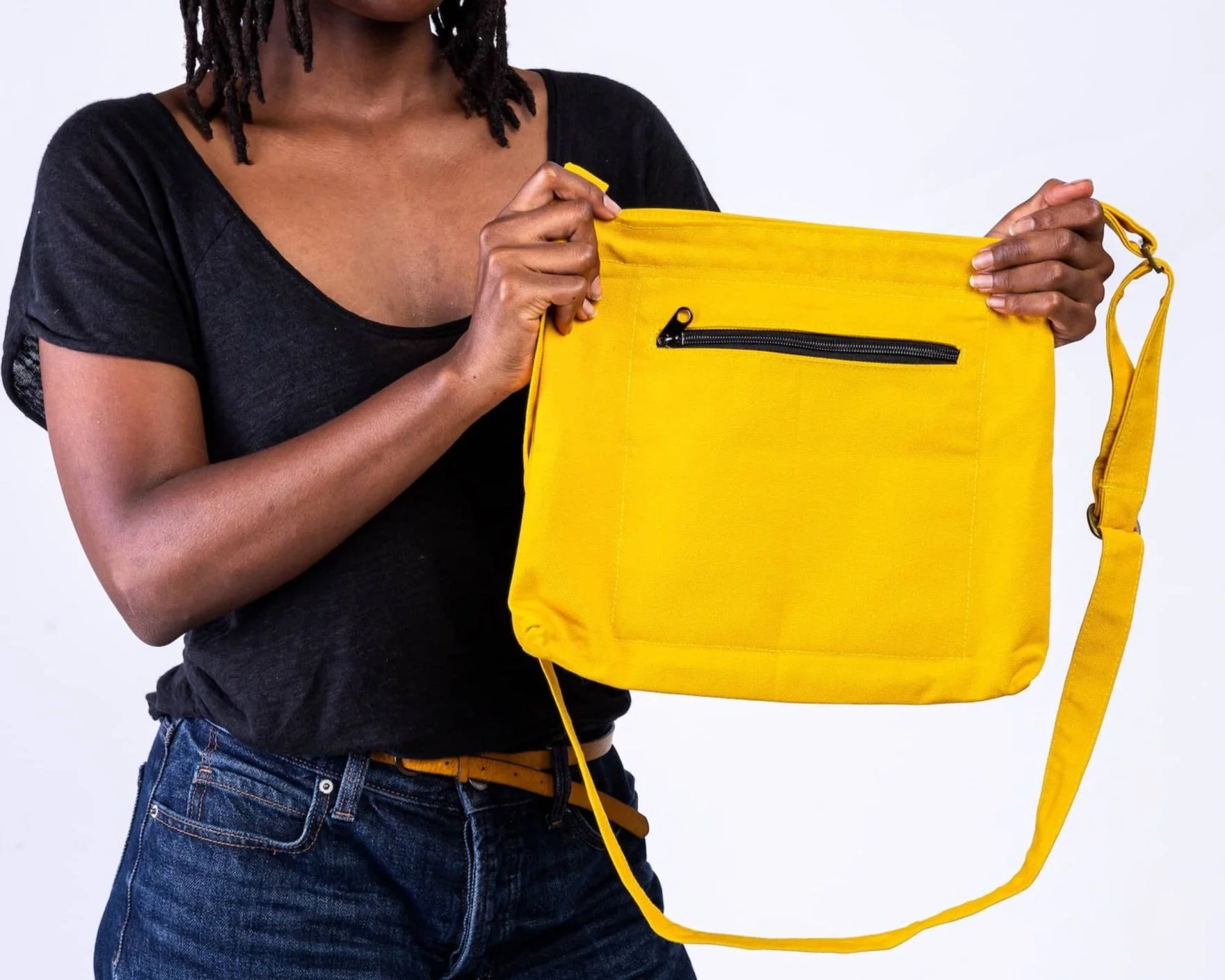 Canvas Mini Crossbody Bag for Men & Women | Amani - Image 9