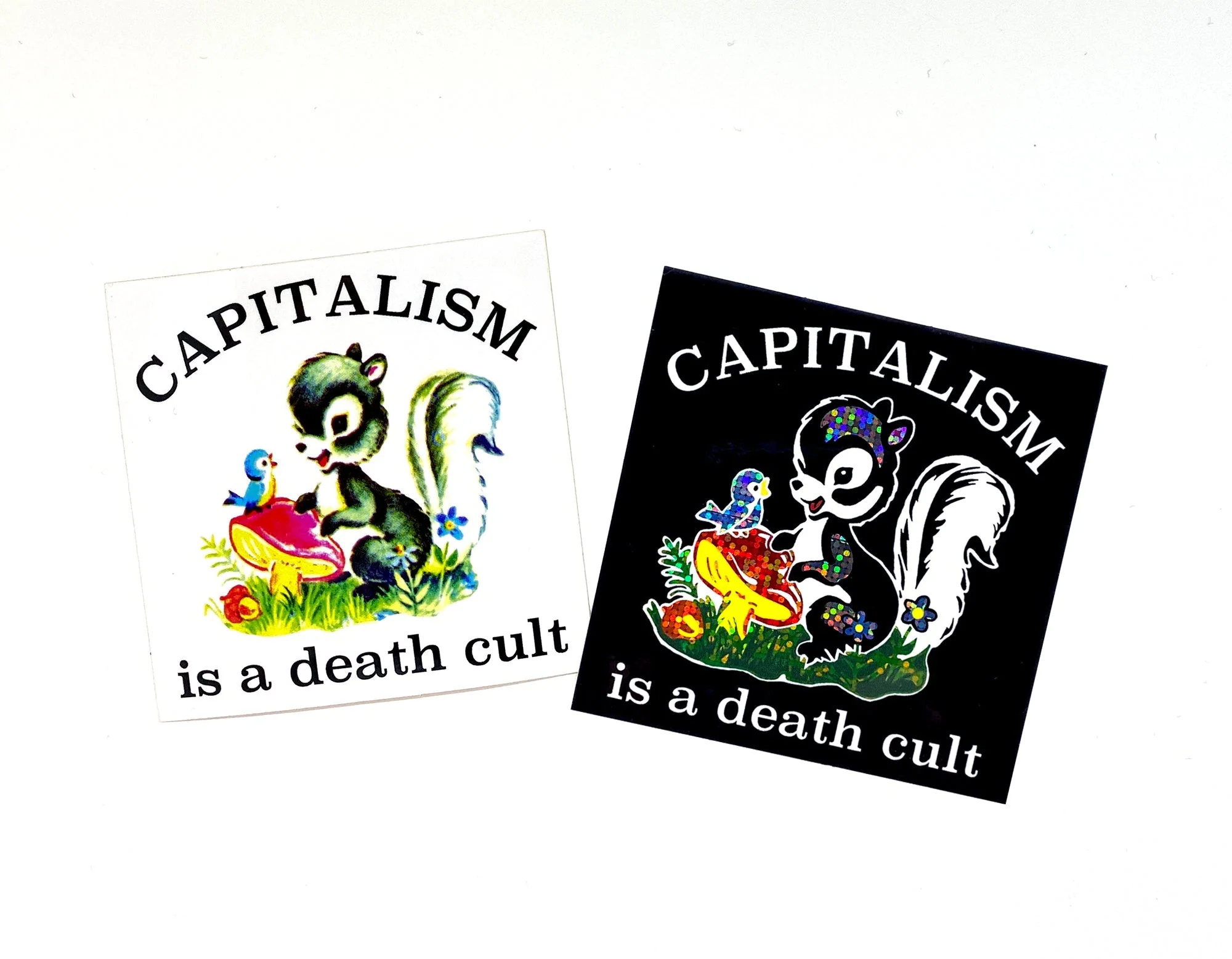 Capitalism Is A Death Cult Sticker - Image 2
