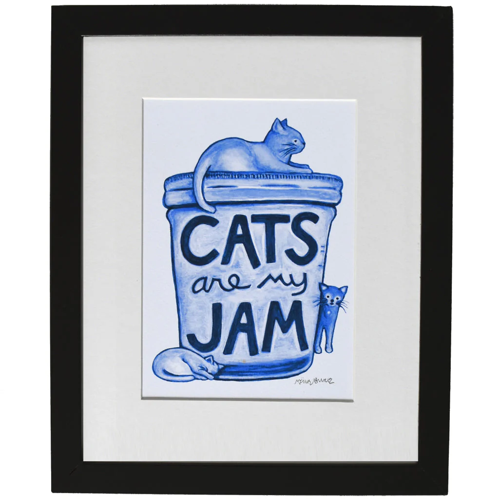 Cats are my Jam Wall Art Print - Image 2