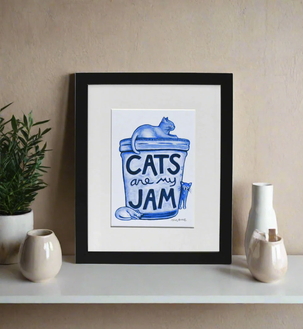 Cats are my Jam Wall Art Print - Image 3