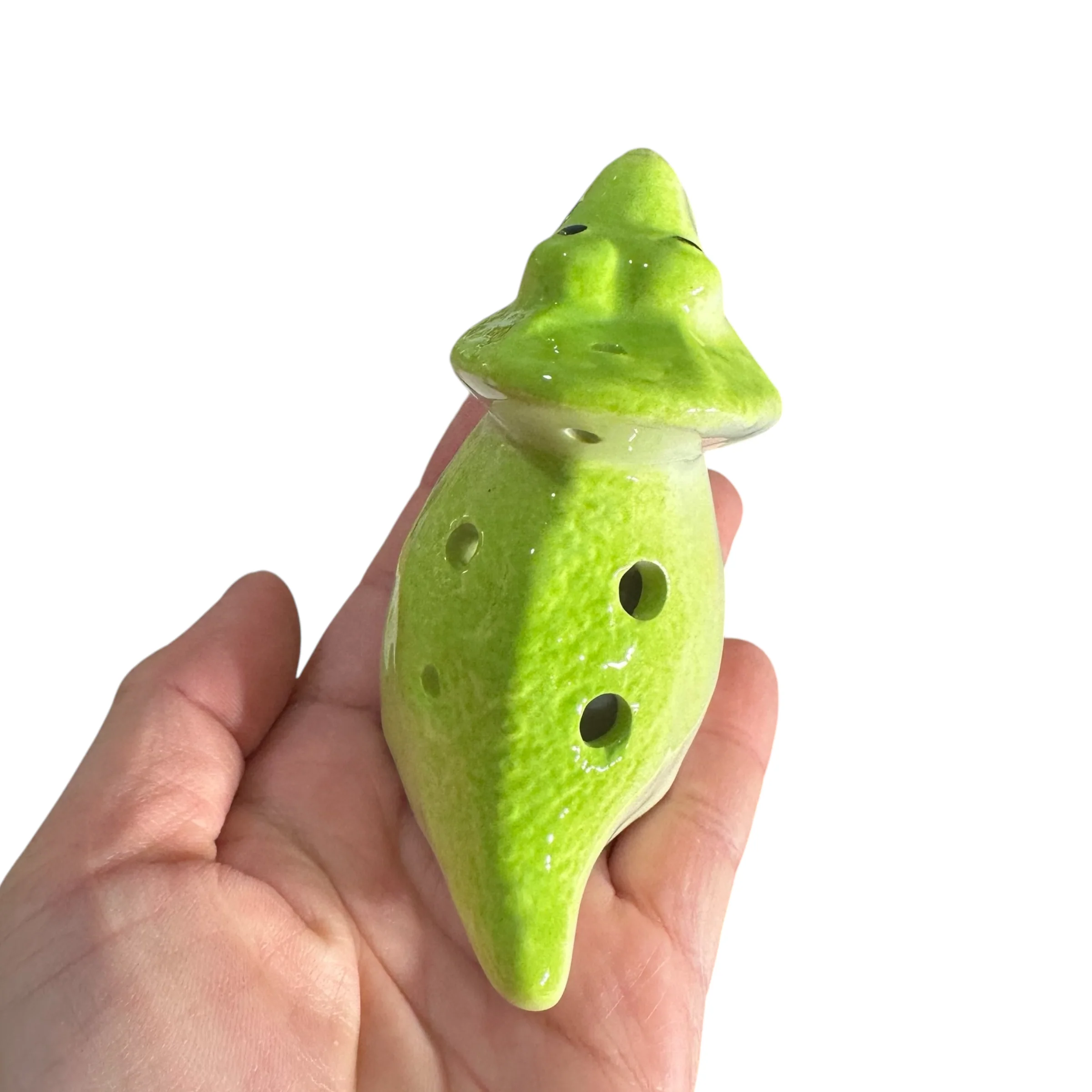 Ceramic Dinosaur Ocarina Green - Image 5
