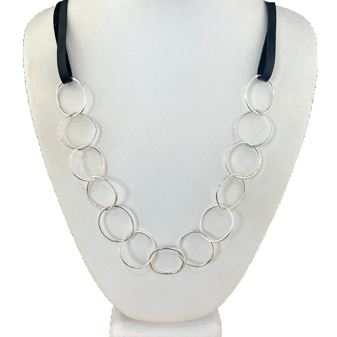 Chain and Leather Necklace - Image 2