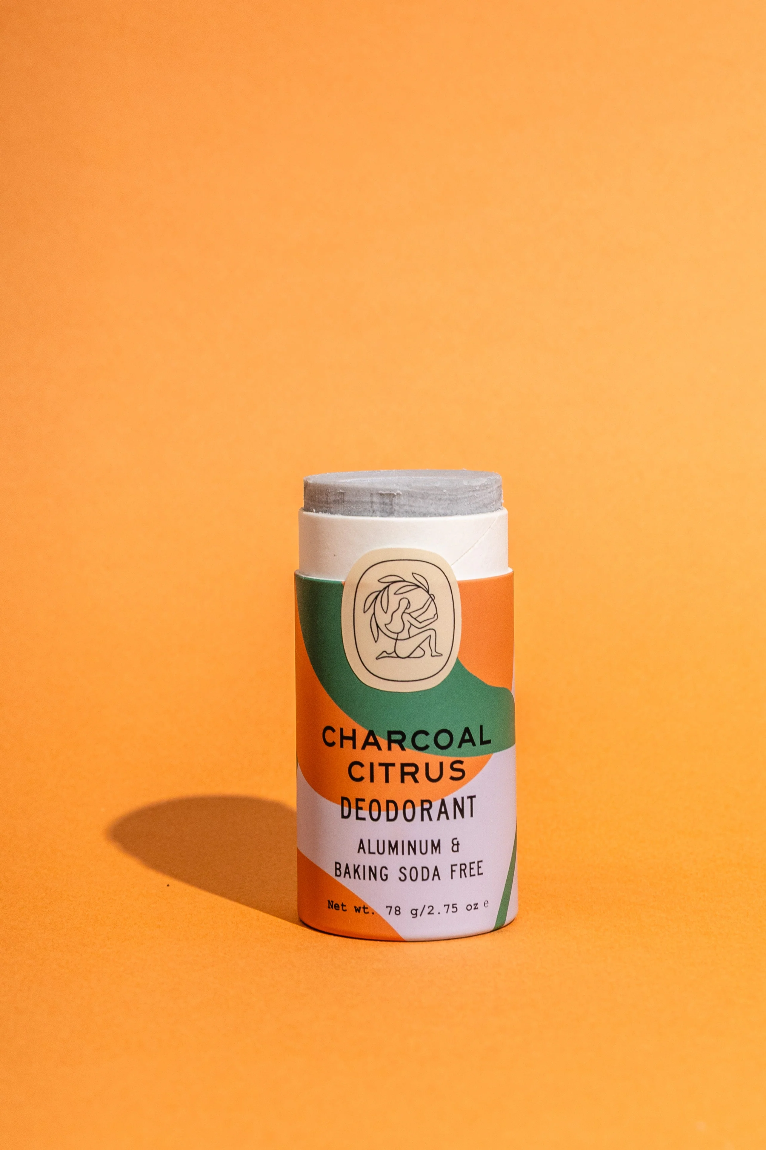 Charcoal Citrus Deodorant Plastic-Free Tube - Image 3
