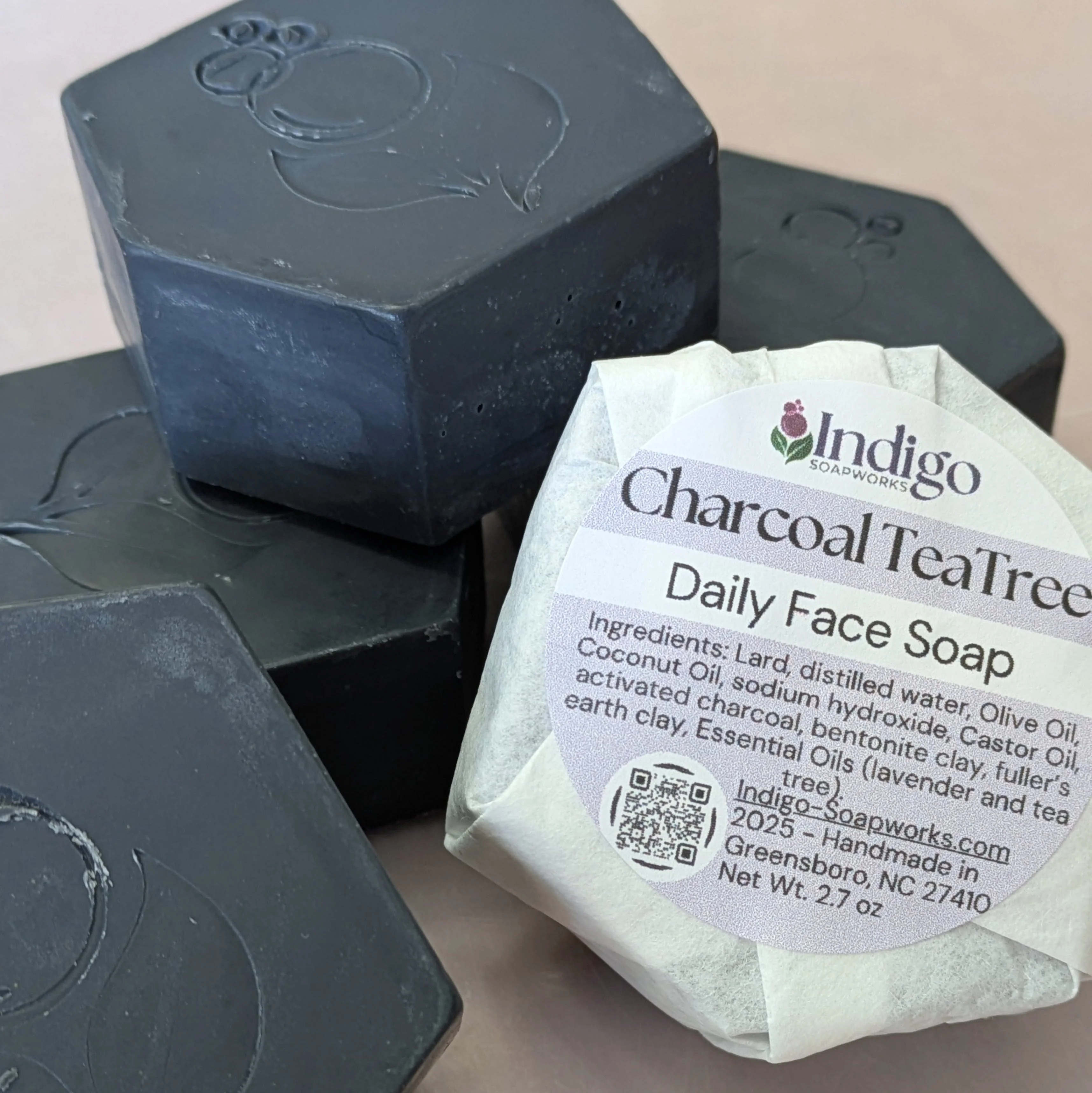 Charcoal Tea Tree Face Soap bar