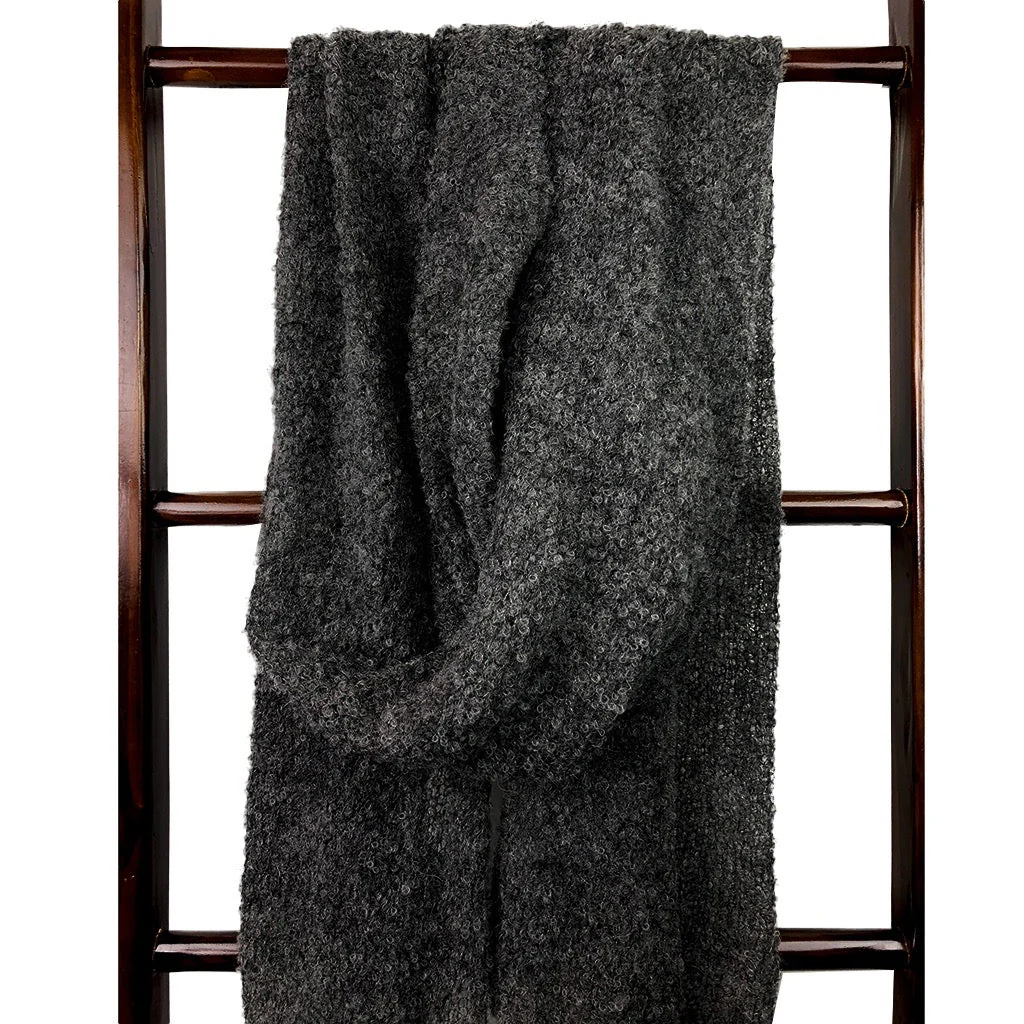 Charcoal Ultra Plush Alpaca Scarf - Image 3