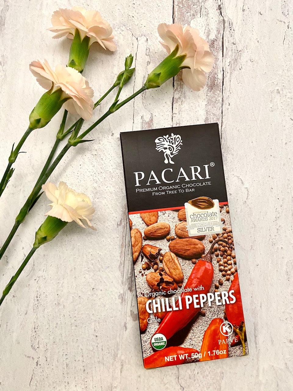 Chili Peppers Organic Chocolate Bar - Image 3
