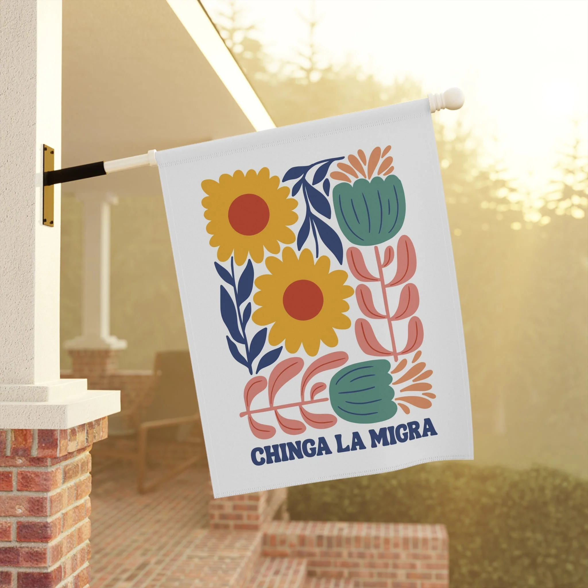 Chinga La Migra Garden Flag - Image 2