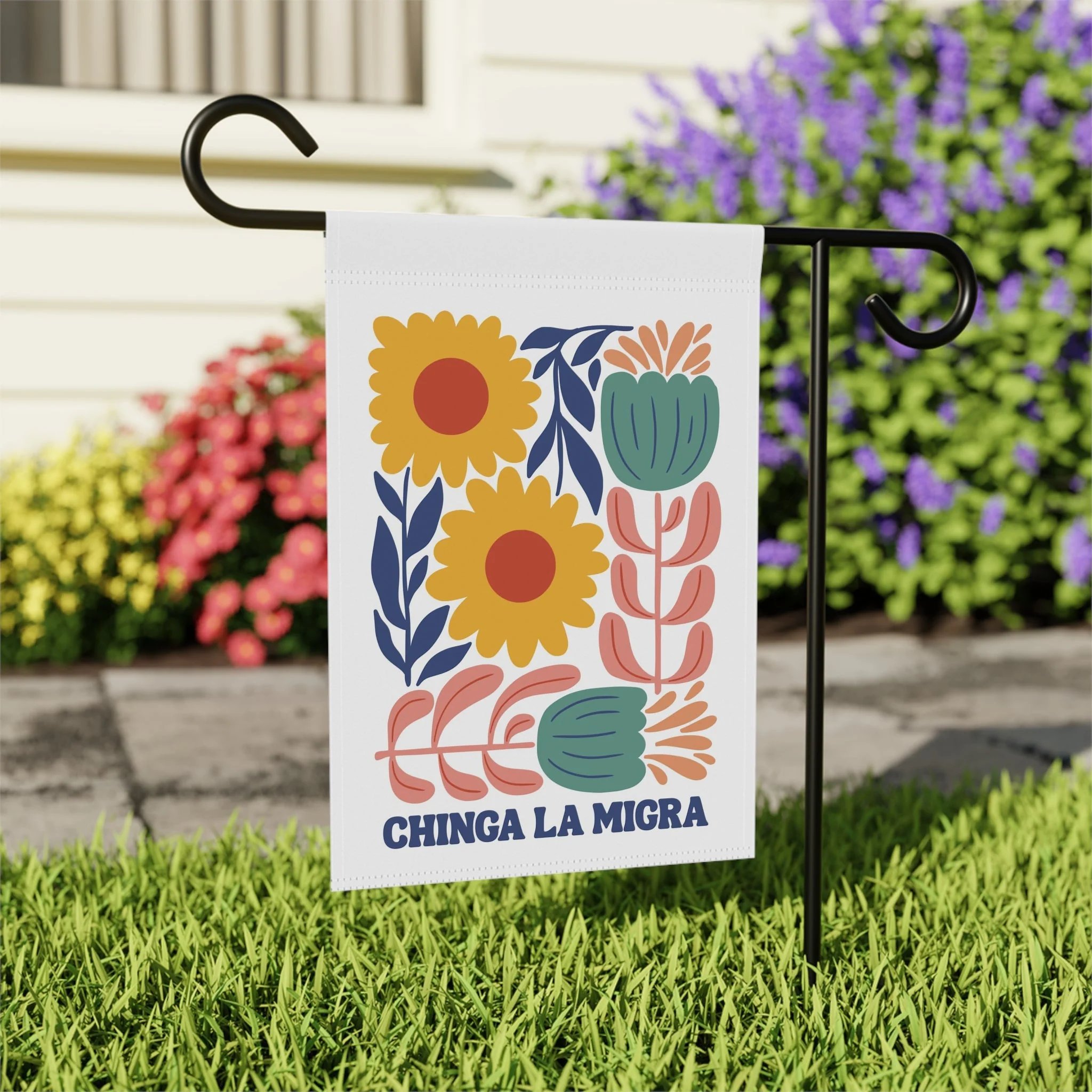 Chinga La Migra Garden Flag - Image 4