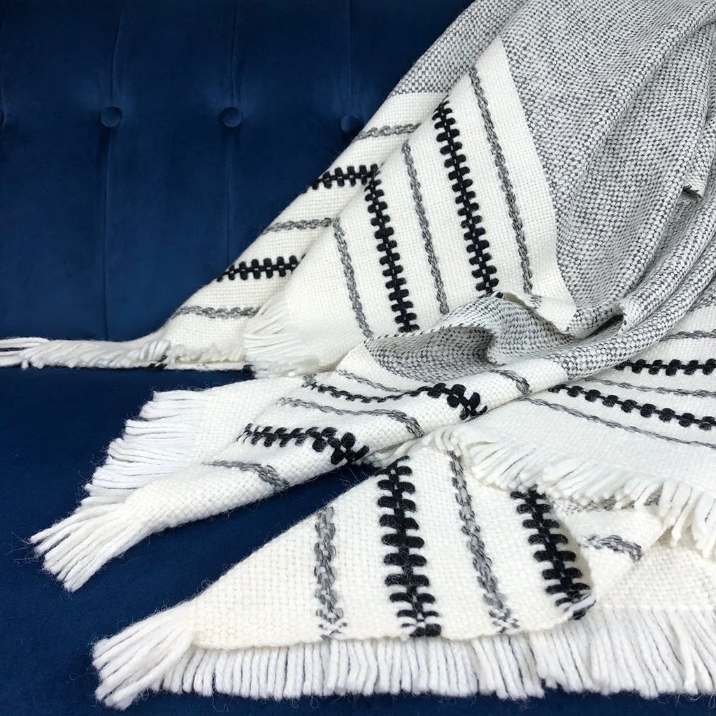 Chunky Snow Cuzco Alpaca Throw - Image 2