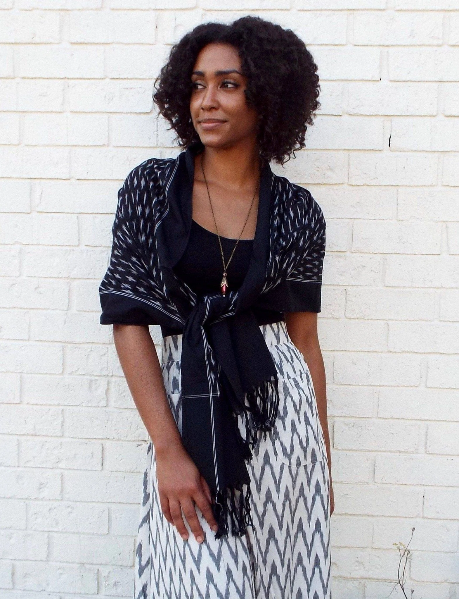 Classic Navy Scarf - Image 2