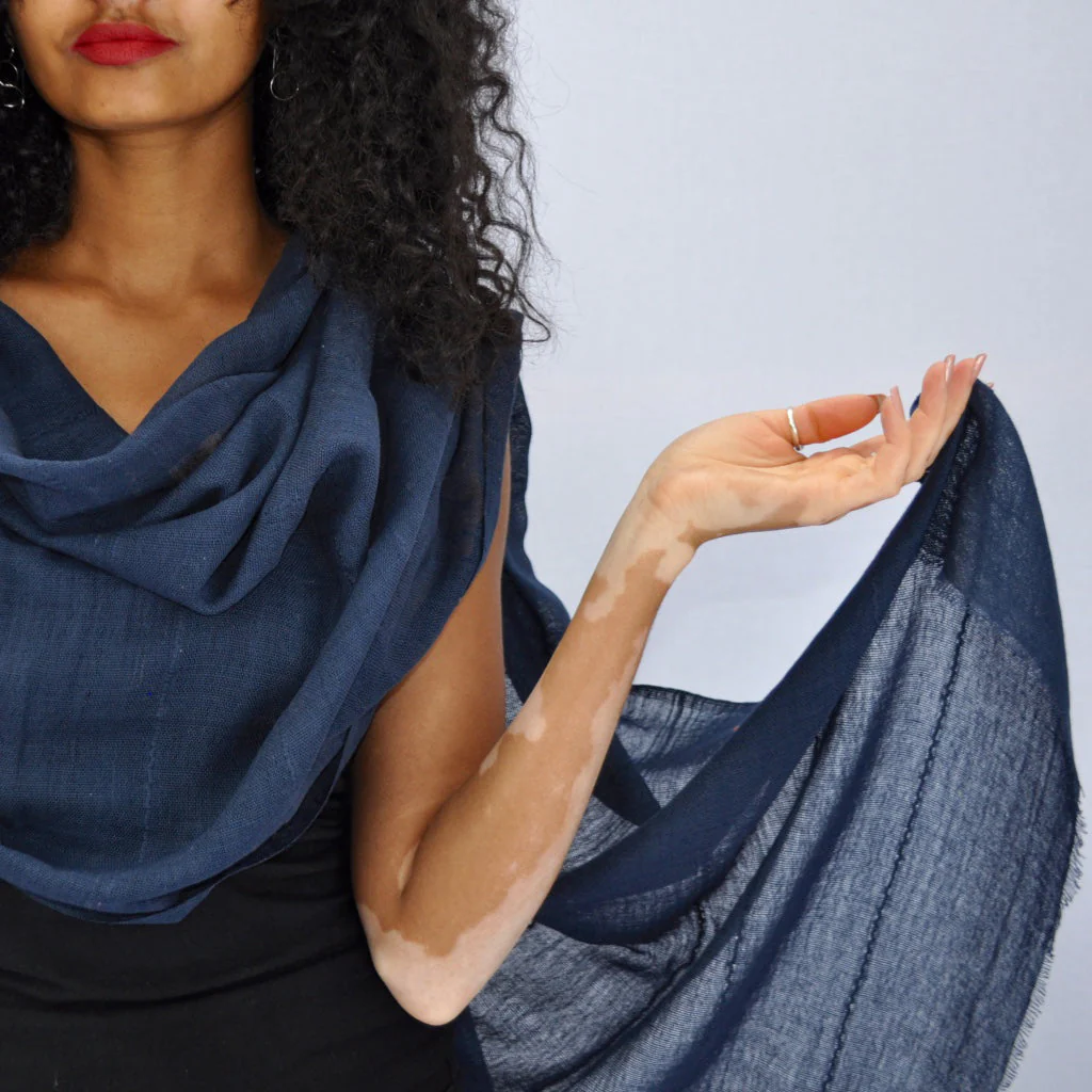 Classic Cotton Wrap Scarf - Image 2