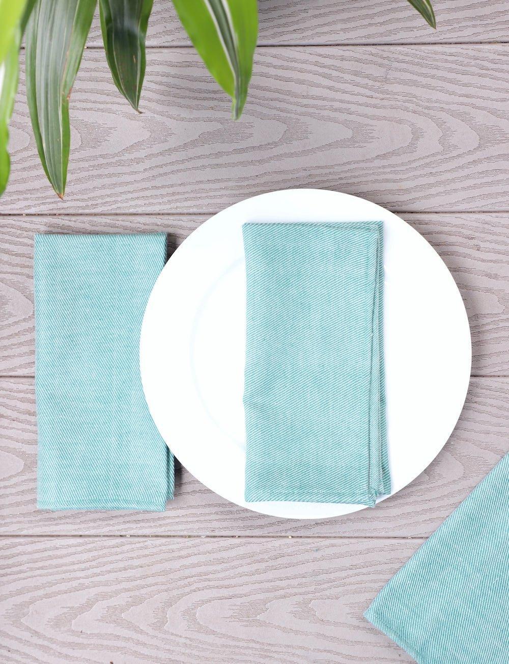 Cloth Napkins- Mint - Set of 4 - Image 2