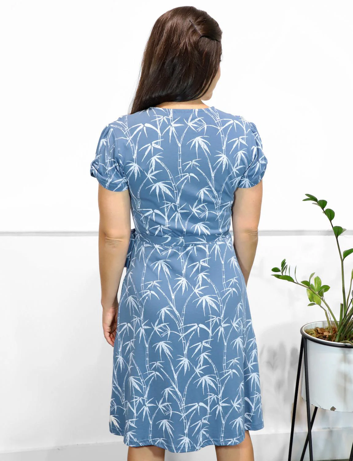 Coastal Organic Wrap Dress - Image 5