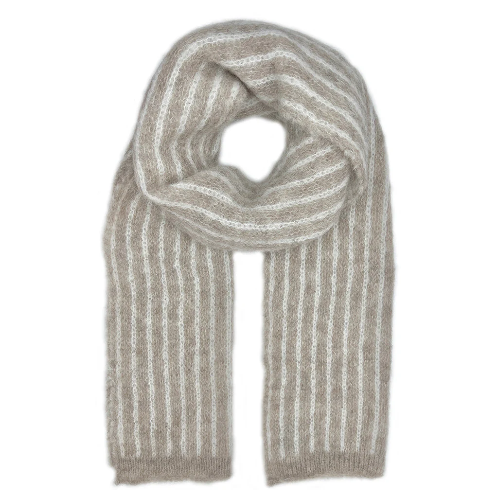Coastal Stripe Alpaca Scarf - Image 3