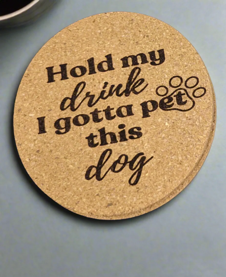 Coaster: cork coasters - dog lover/cat lover sayings - Image 6