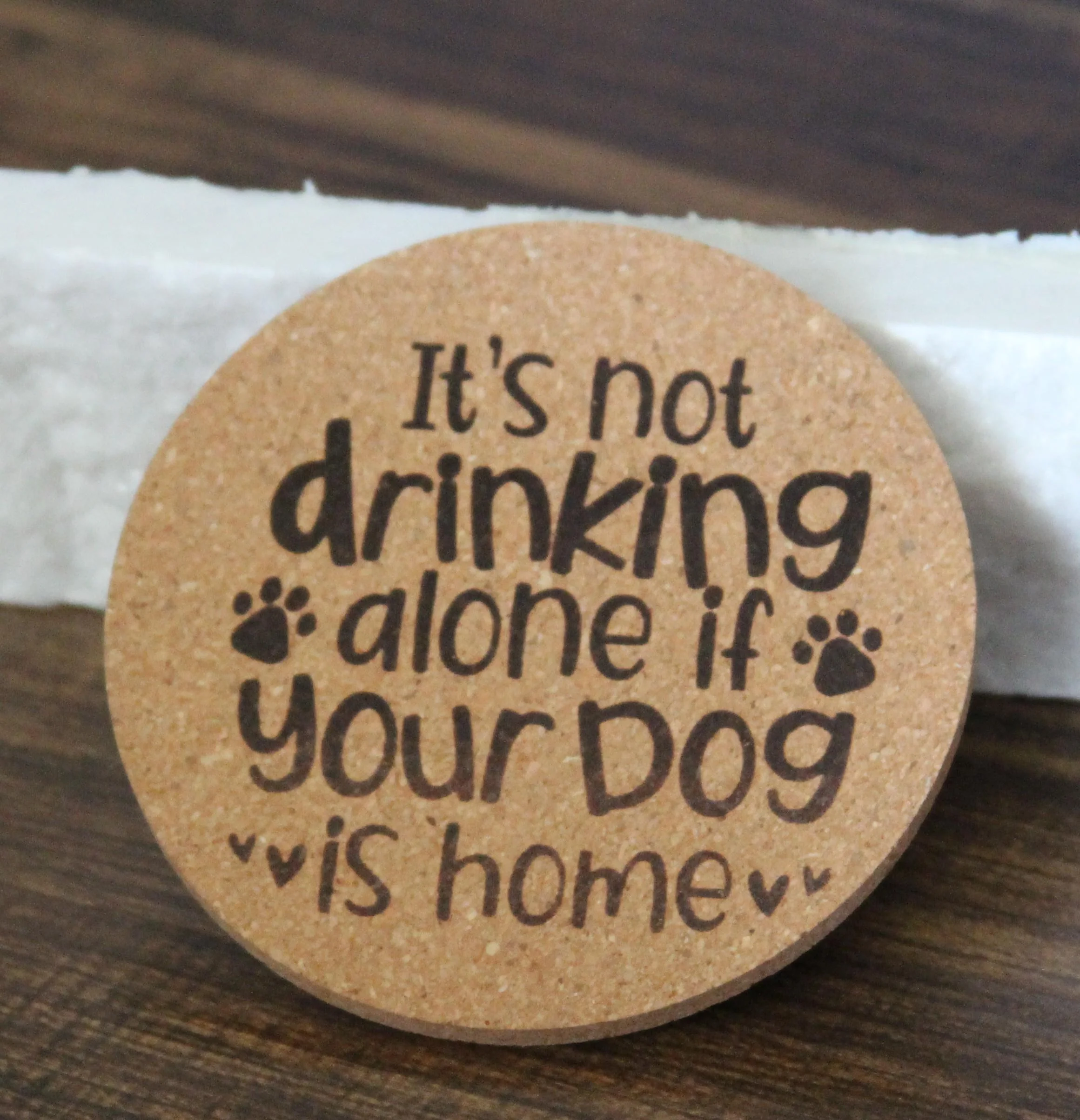 Coaster: cork coasters - dog lover/cat lover sayings - Image 7