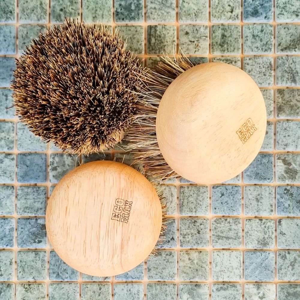 Coconut Fiber Eco Max Scrub It Round Brush - Image 4