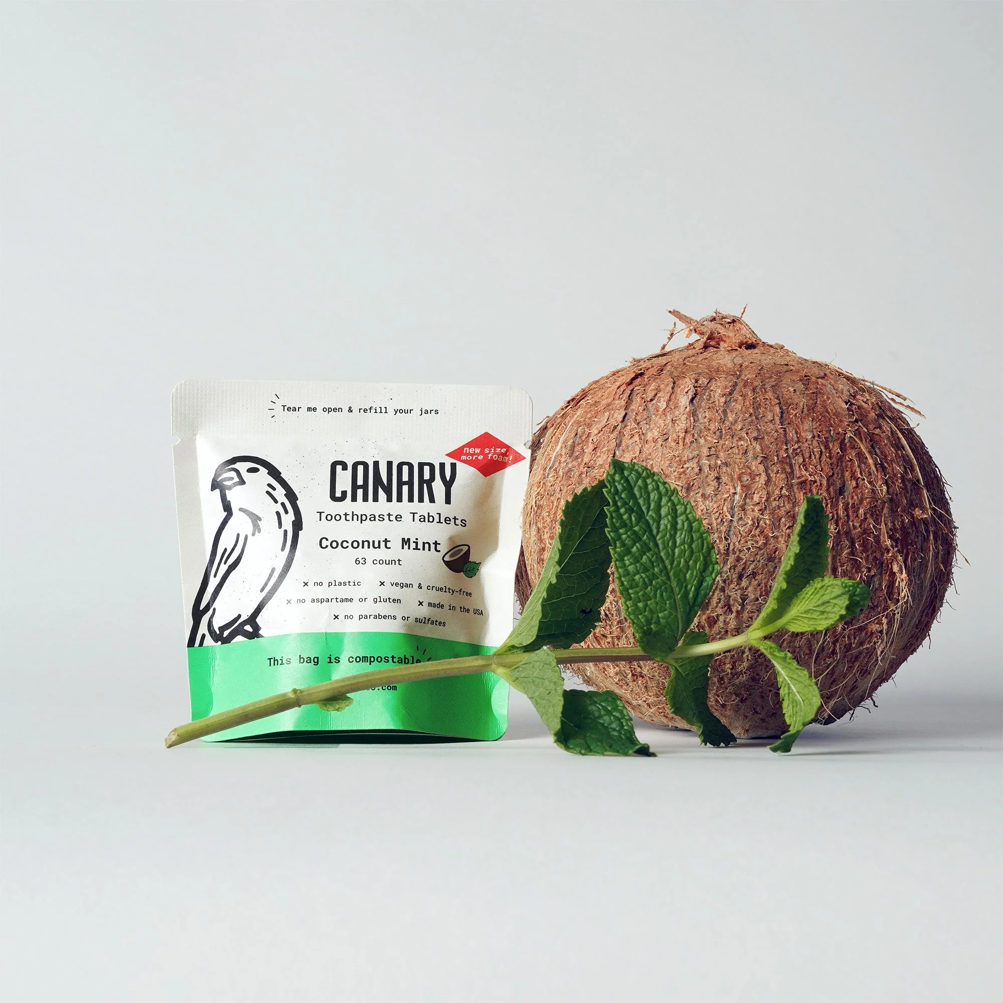 Coconut Mint Toothpaste Tablets - Image 6