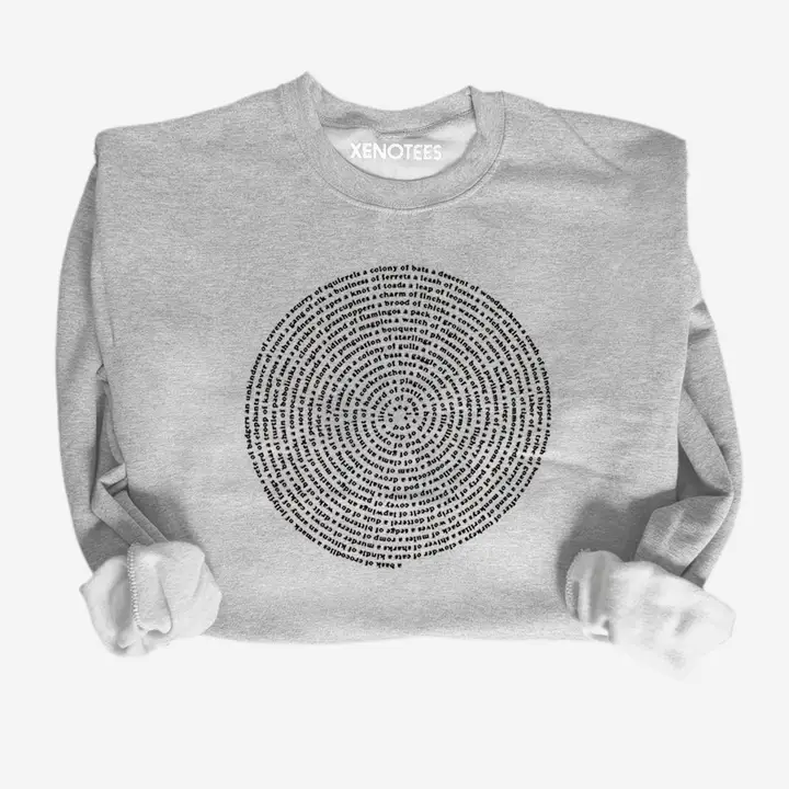 Collective Animal Nouns Pullover Sweatshirt - Image 2