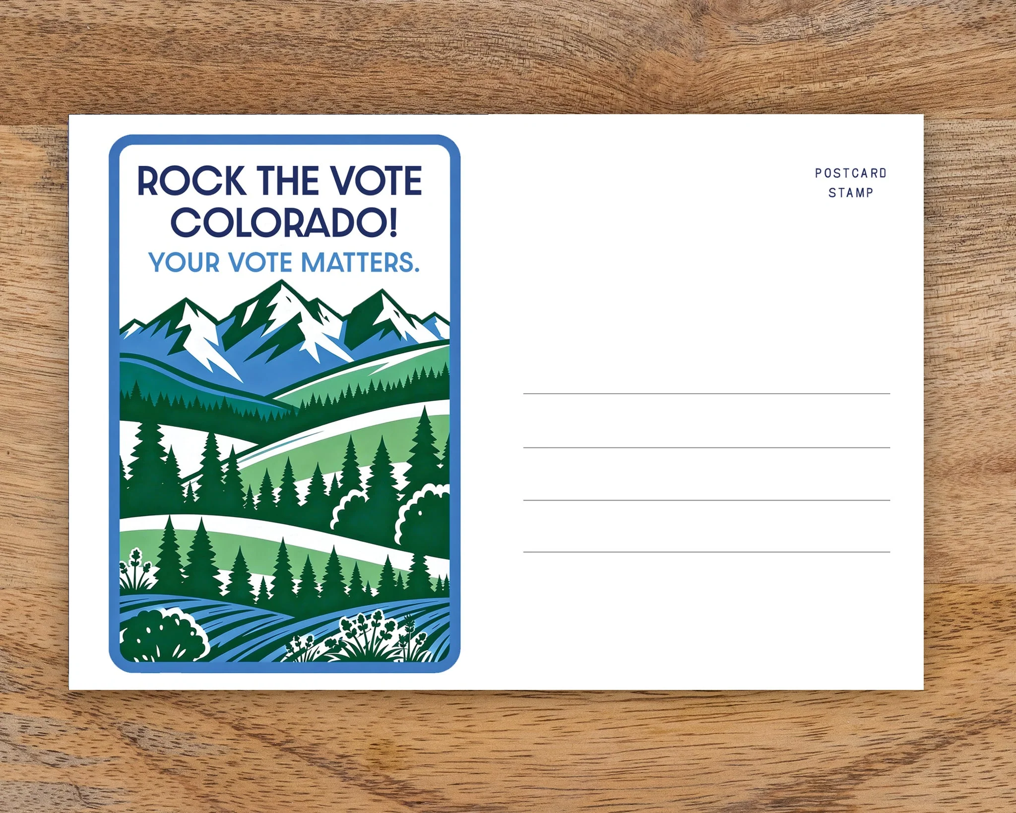 Colorado Voter Postcards - Blank 4x6 Voter Postcards - Image 3