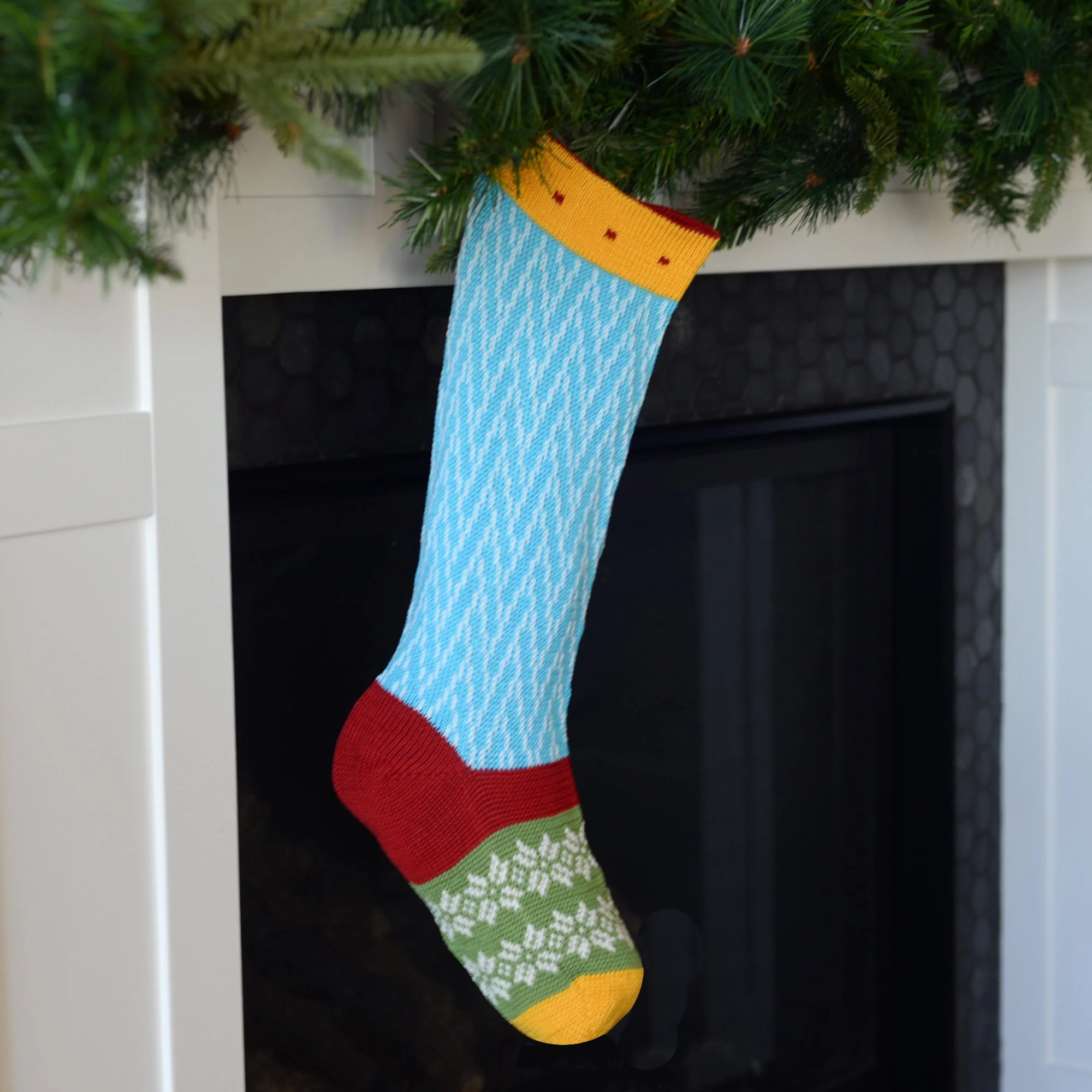 Colorful Stocking, Blue - Image 2