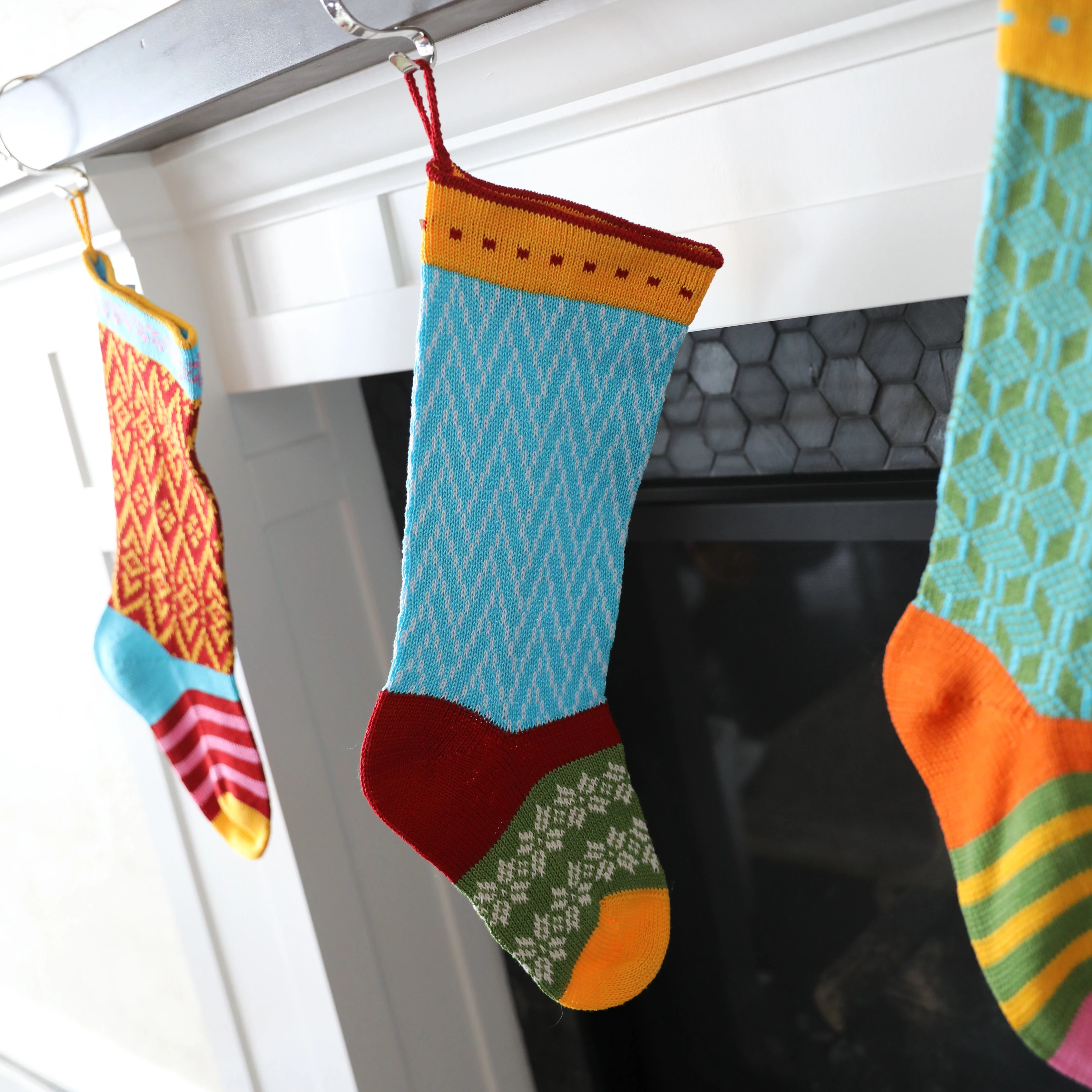Colorful Stocking, Blue - Image 4