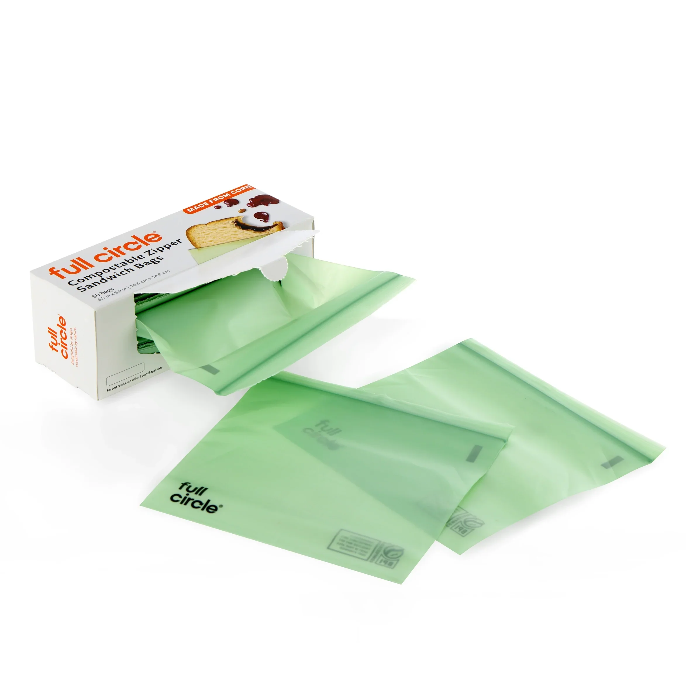 Compostable Sandwich Bags (50pk) - Image 2