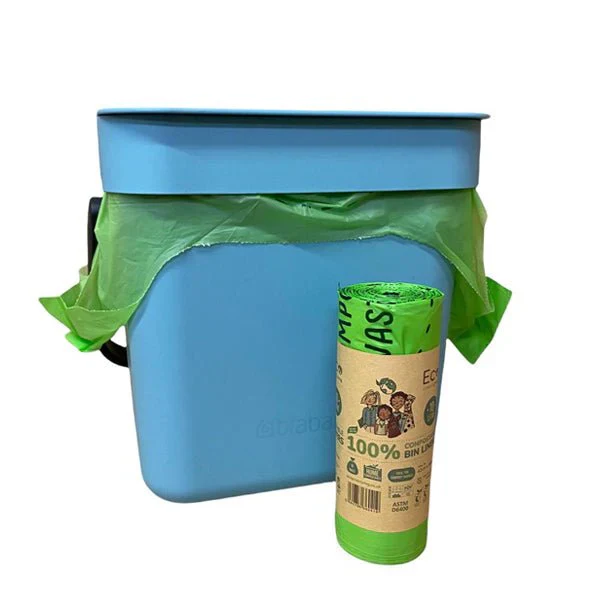 Compostable Waste Bags 2.6 Gallons | 1 Roll of 18 Bags - Image 2