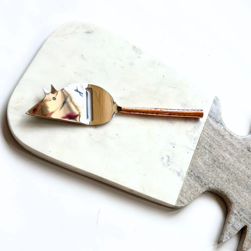 Copper & Silver Mouse Cheese Knife - Image 2
