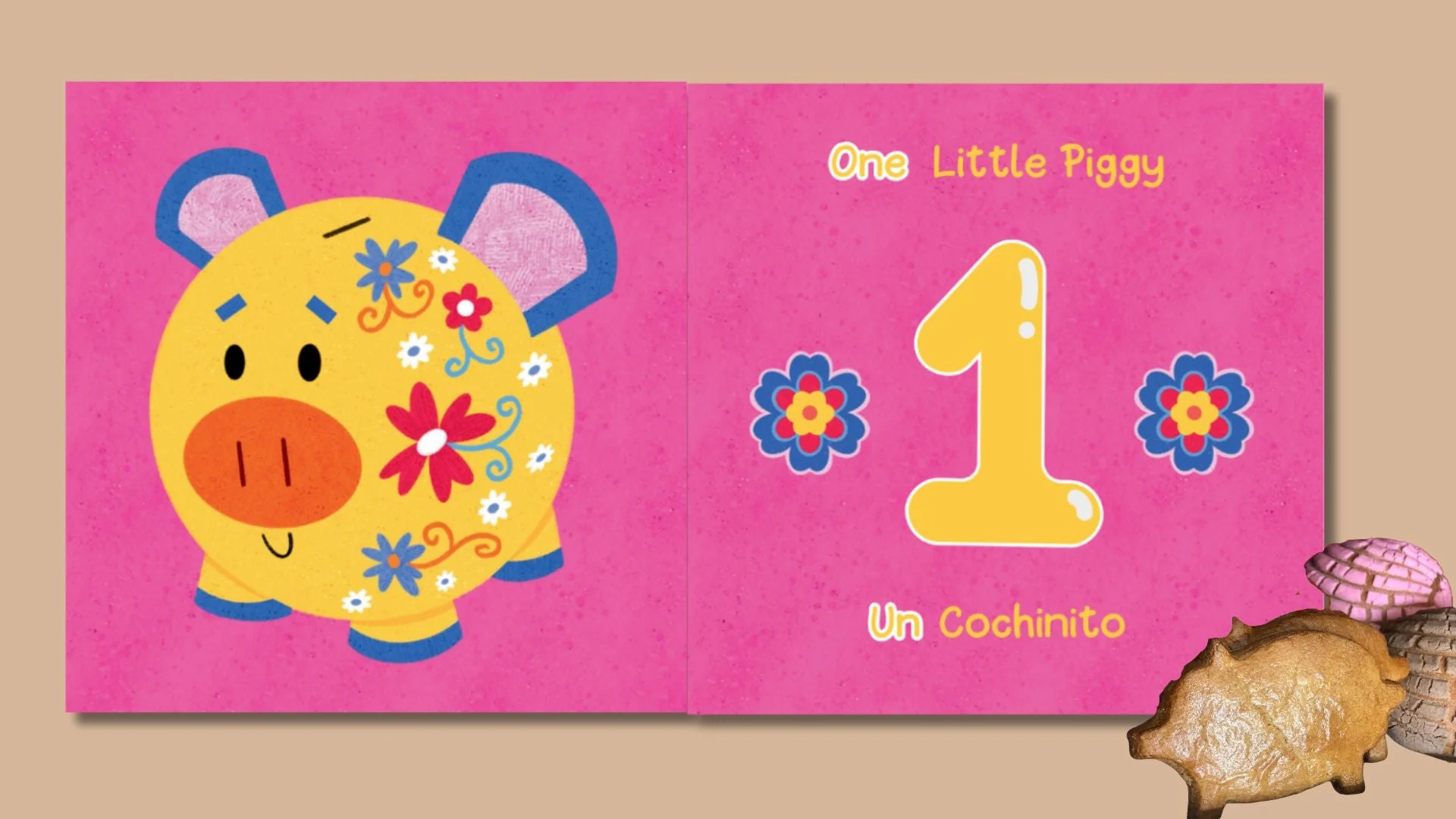 Counting Piggies/Cochinitos Contando:A First Bilingual Numbers Book - Image 2