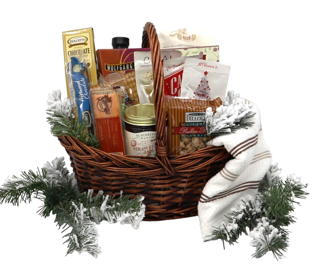 Country Christmas Breakfast Large Gift Basket - Image 2